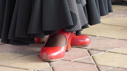 shoes  red  flamenco