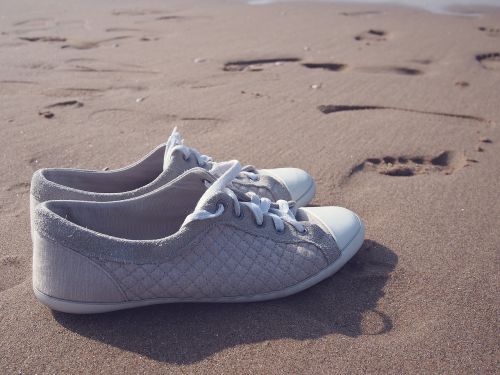 shoes sneakers beach