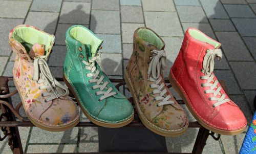 shoes boots colorful