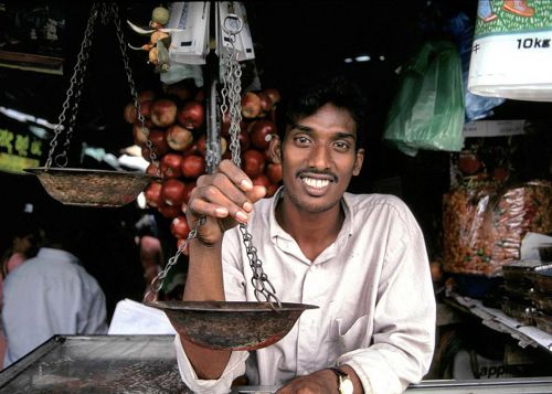 shopkeeper seller man