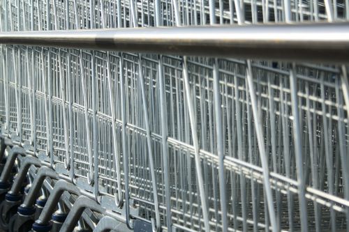 shopping cart lines geometric