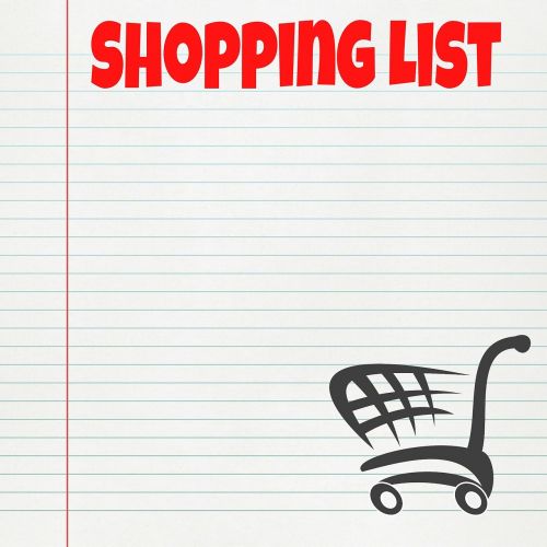 shopping list list shopping