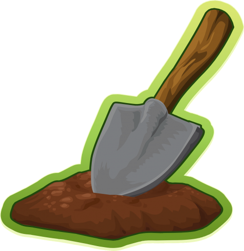 shovel trowel digging