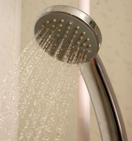 shower water wet