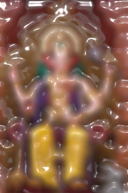 Shri Ganesha In Plastic Wrap