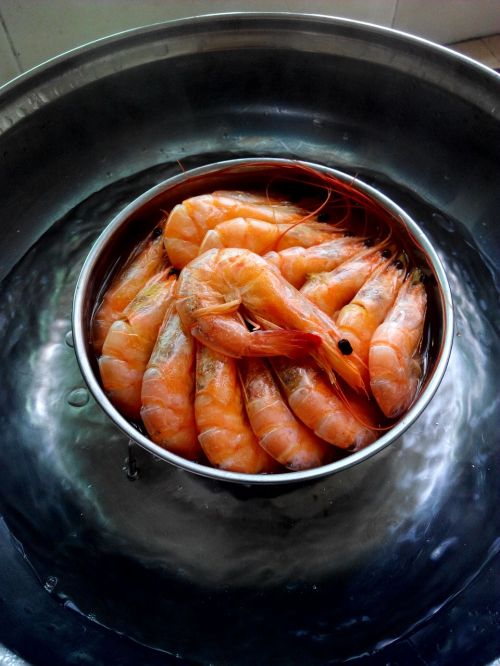 shrimp food cooking