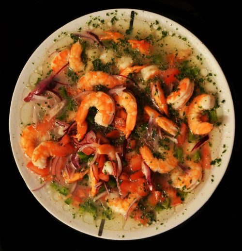 shrimp seafood ceviche ecuatoriano