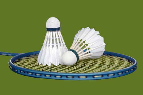 Shuttlecocks And Badminton Racket