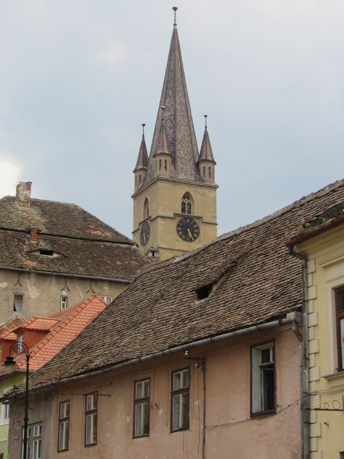 sibiu transylvania roofs
