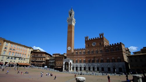 siena  square of the field  tuscany