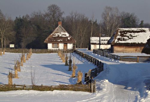 sierpc open air museum winter