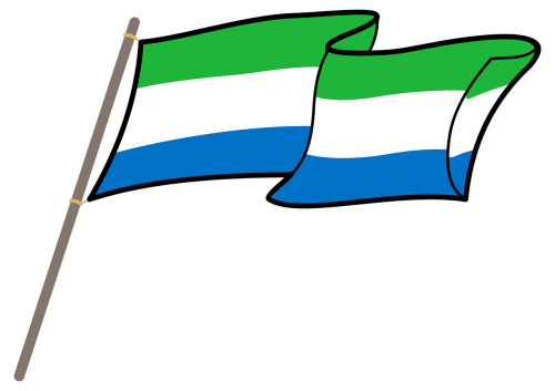 sierra leone flag graphics