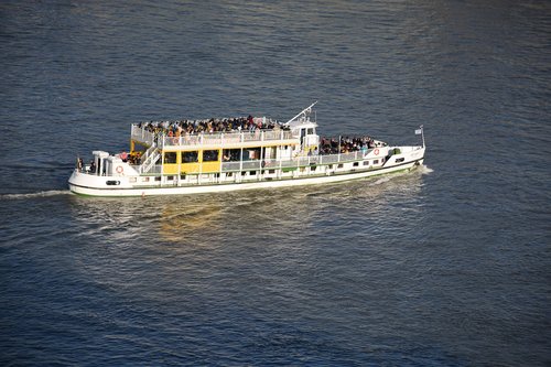 sightseeing boat  danube  donau