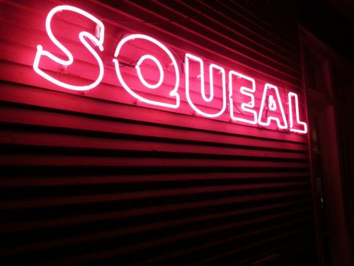 sign neon squeal