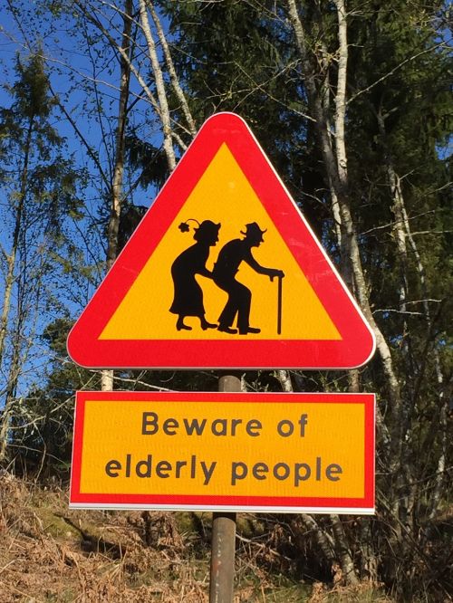 sign older warning