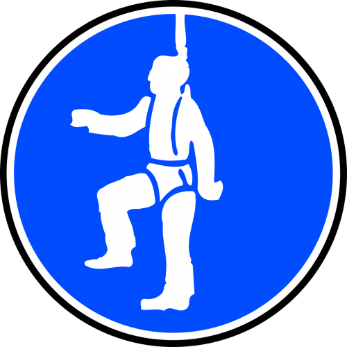 sign wear safety harness obligatory