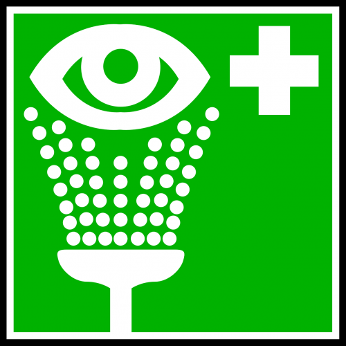 sign eye cleaning