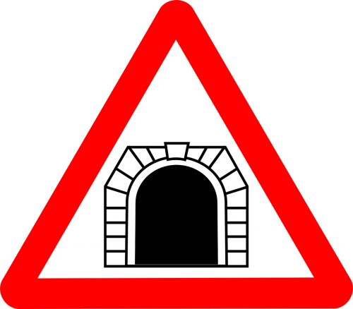 sign tunnel road