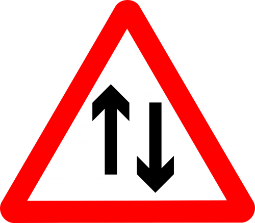 sign traffic two