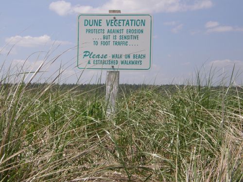 sign coast beach