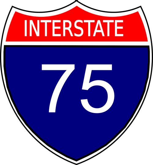 sign interstate 75 america