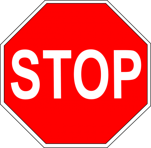 sign stop safety