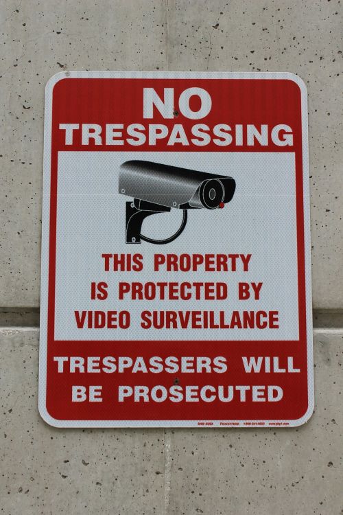 sign camera surveillance