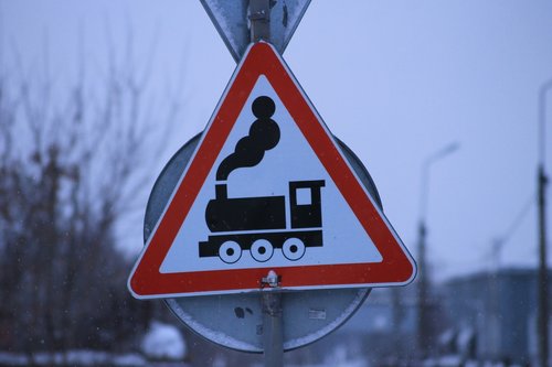 sign  railway  railway crossing