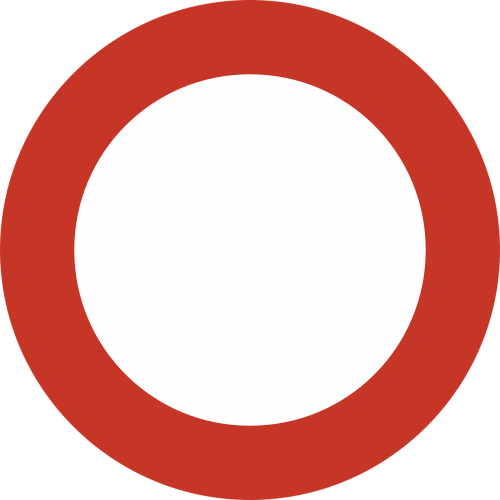 sign no vehicles prohibited