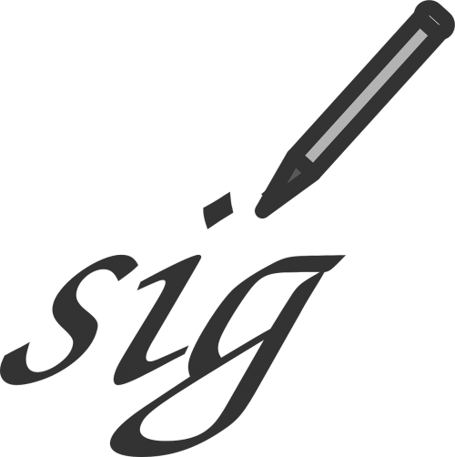 signature icon symbol