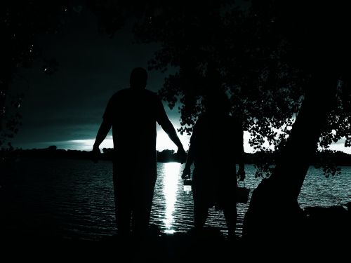 silhouette lake summer