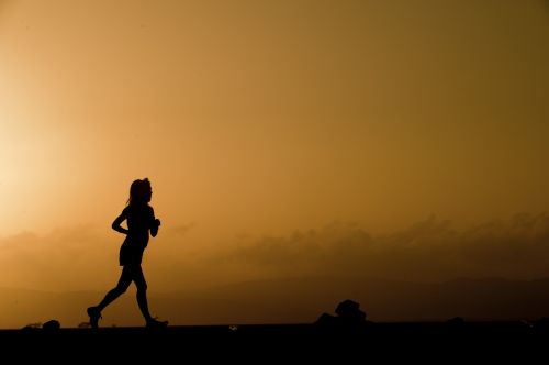 silhouette runner female