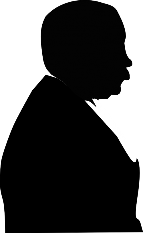 silhouette man person