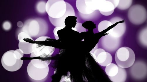 silhouette dance love