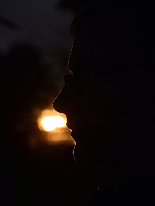 silhouette human shadow