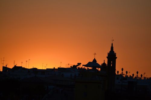 silhouette sun sunset