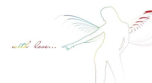 silhouette angel wing