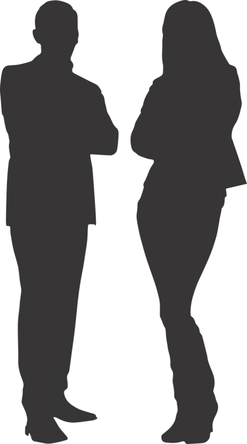 silhouette man women's