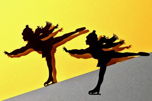 silhouette skater art