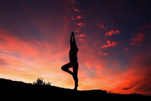 silhouette yoga yoga silhouette
