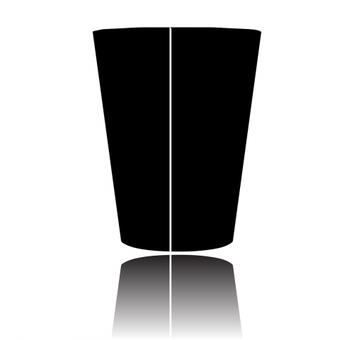 silhouette cup drink