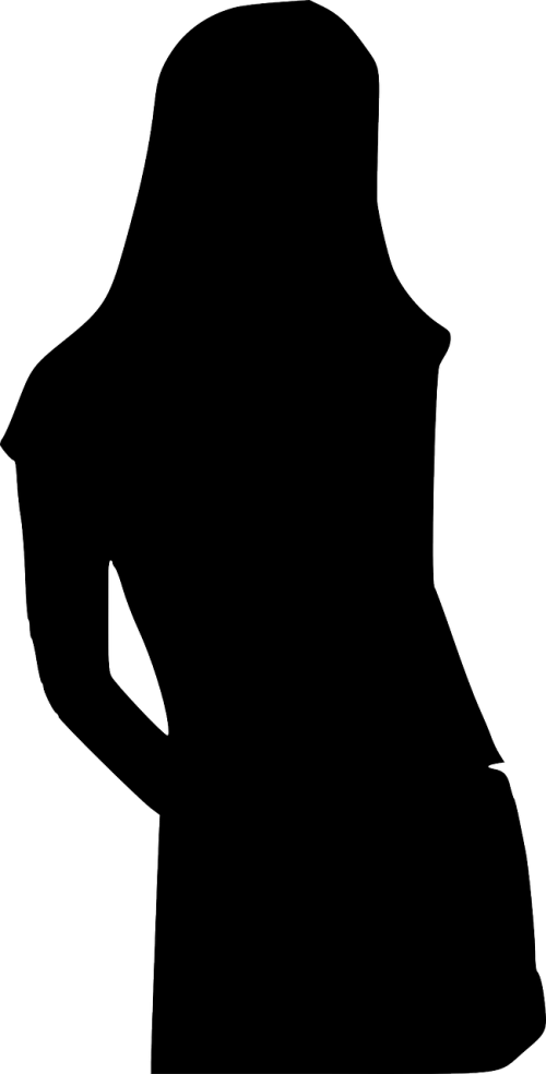silhouette female outline