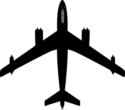 silhouette airplane aeroplane