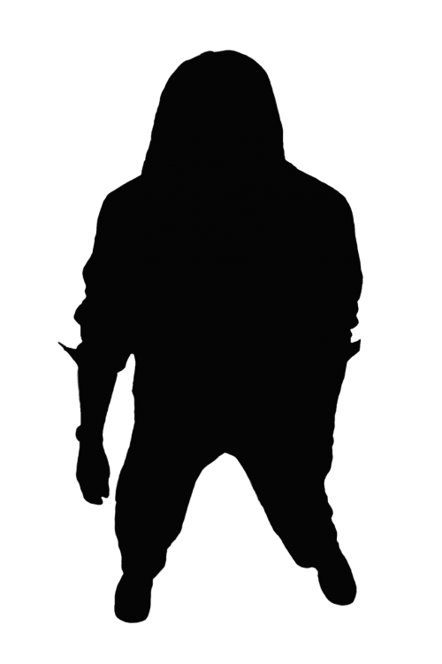 silhouette black man