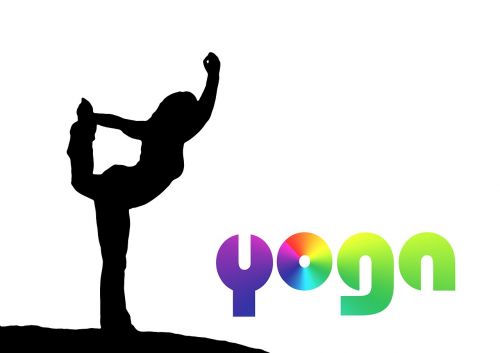 silhouette woman yoga