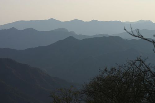 silhouette mountains shadow