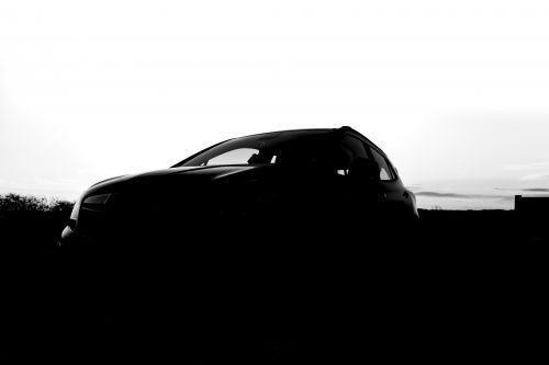 Silhouette Of Car