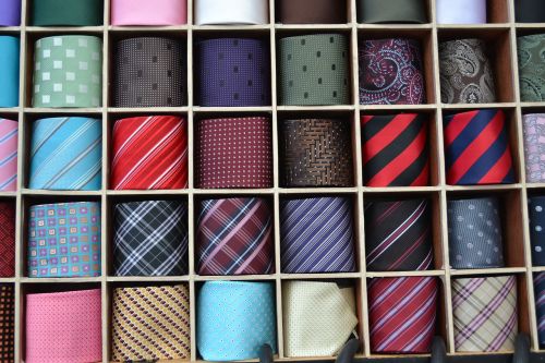 silk tie sales man collection of ties