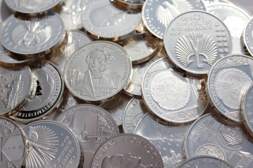 silver coins coin