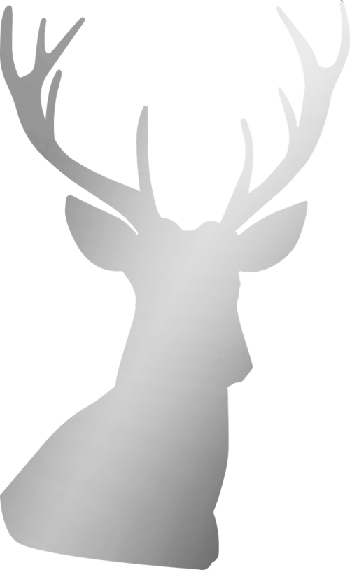silver deer antler